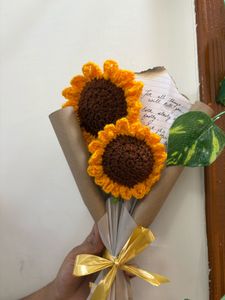 Crochet Sunflower Bouquet