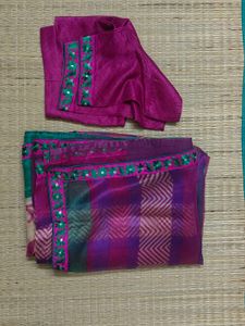Elegant Floral Saree