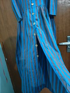 Blue Striped Kurti