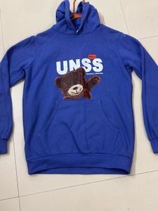 Blue UNSS Teddy Bear Hoodie