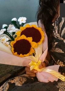 Crochet Sunflower Bouquet