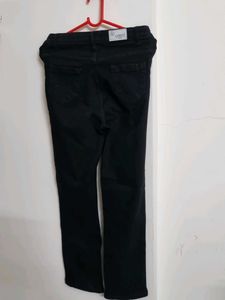 Straight High Rise Black Jeans