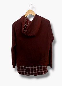 Women&#39;s Maroon Brown Sweatshirt