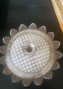 Multi Purpose Tray In Silver Colour Dry Fruit Tray Used