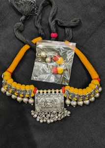 Oxidised New Choker Set