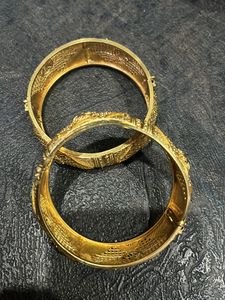 Gold Plated Bangles (Kada)