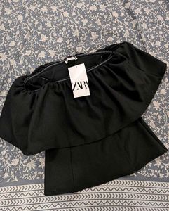 Zara Ruffled Tube Top New With Tag