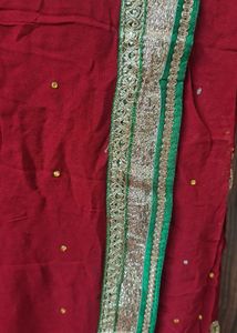 Elegant Maroon Saree