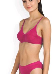 Bra &amp; Panty Set (Pink And Red Pack Of 2)