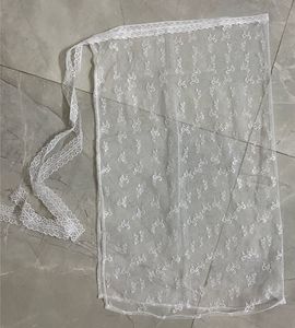 Y2K Women Lace Half Slip Sheer Floral Skirt