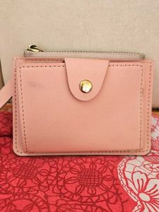 Pink Card Holder Wallet
