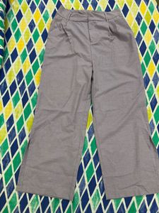 Grey Wide Leg Pants