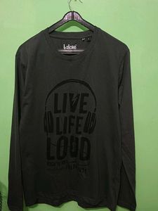 Bglore Full Sleeve Gray T Shirt