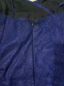 Blue Shimmer Bodycon Dress