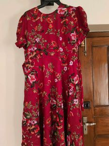 Floral Print Fit &amp; Flare Dress