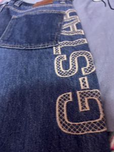 Ripped Blue Denim Jeans