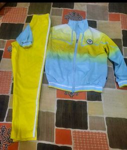 Stylish Tracksuit - Blue & Yellow
