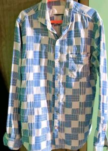 Blue & White Checkered Shirt