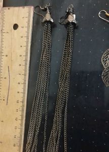 Stylish Silver Tone Earring Set