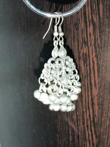 Silver Tone Dangle Earrings