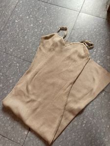 Tan Midi Dress