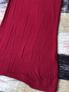 Red Lace Trim Tank Top