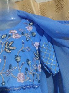 Georgette Embroidery 3 Piece Kurta Sets