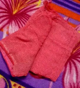 Peach Readymade Saree Blouse