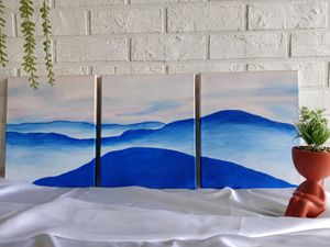 Misty Mountains Painting