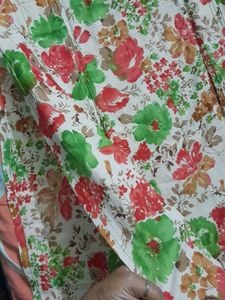 Floral print extremely soft light weight cotton ku