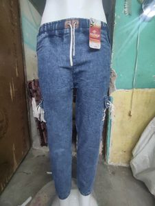 Girls Pants Digine Deinam Pants Side Pocket Digine