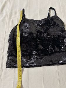 Designer Sequins Blouse (Black)