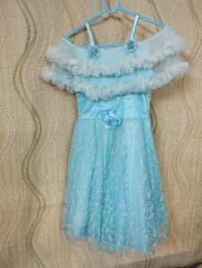 Light Blue Girls Party Dress