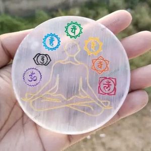 7 Chakra Selenite Charging Plate 🧘‍♀️