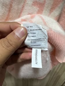 Evisu Womens Pink Rabbit Wool Sweater