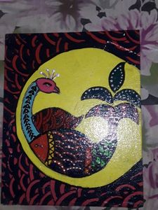 Peacock canvas painting