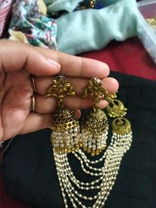Moti Chain Handmade Costomized Necklace Set