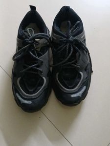Black & Grey Chunky Sneakers