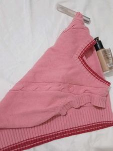 Pink Knitted Vest