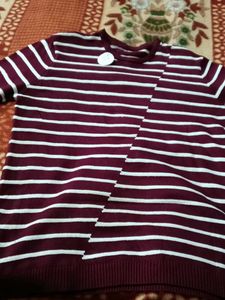 Striped Maroon Pullover