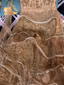golden heavy cankin gown