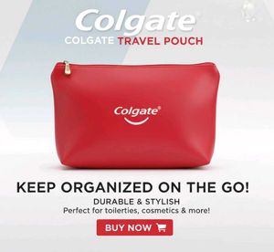 Colgate Travel Pouch - Red Buy 1 Get 1Free