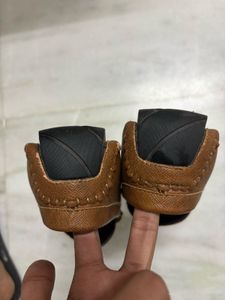 Guess Brown Leather Loafers