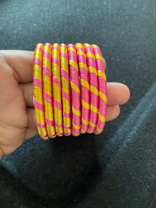 Handmade Silk Thread 8 Bangles