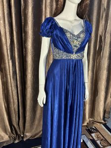 Elegant Royal Blue Evening Gown