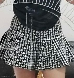 Houndstooth mini Skirt