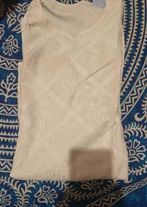 (Festival  Sale)White Embroidered Tank Top