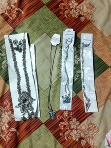 Silver Tone Four Jewelry Sets