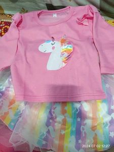 Beautiful Unicorn Dress For Your Baby Girl 💗