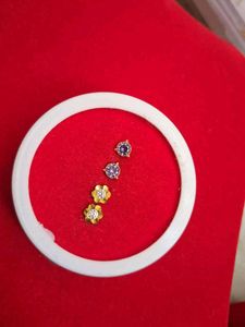 Flower Stud Earrings 2 Pair